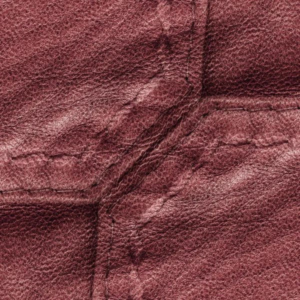 赤い革のジャケットのフラグメント — ストック写真
