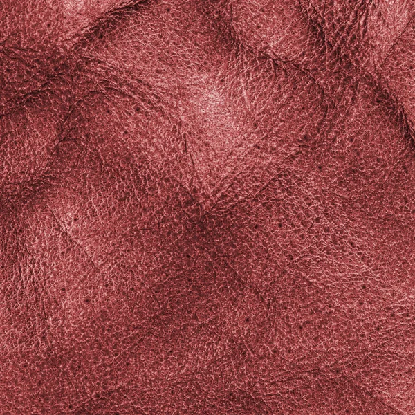 Texture cuir froissé rouge gros plan — Photo