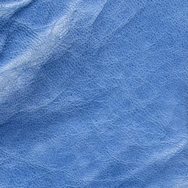Texture en cuir froissé bleu. Utile pour le contexte — Photo