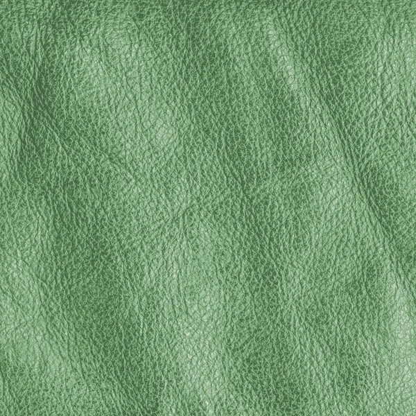 Background of crumpled green leather — Stock Photo, Image