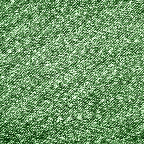 Green jeans texture as background — Stock Photo, Image