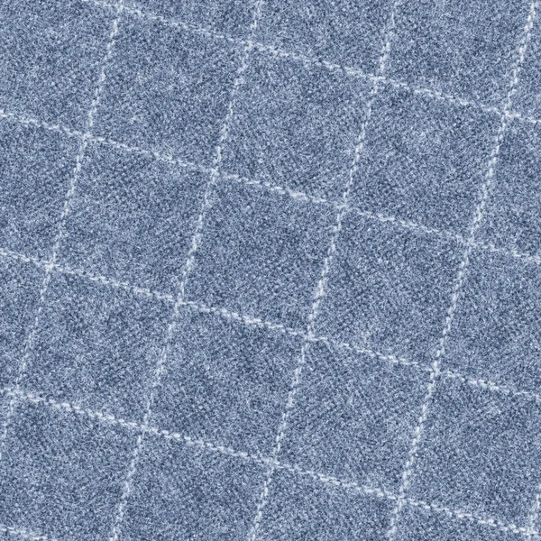 Blue checkered fabric texture. Useful as background — Stock Photo, Image