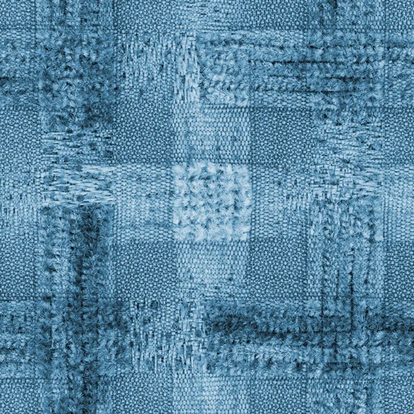 Fond bleu à base de texture textile — Photo