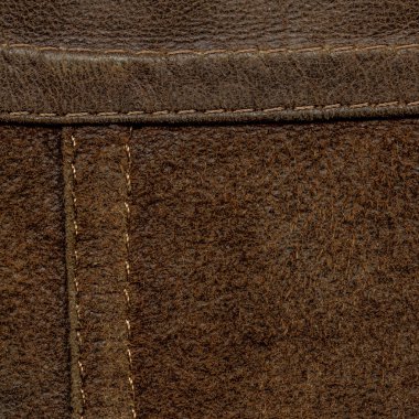 kahverengi deri arka plan, dikiş, dikiş