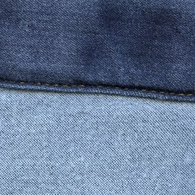 Mavi kot arka plan, dikiş