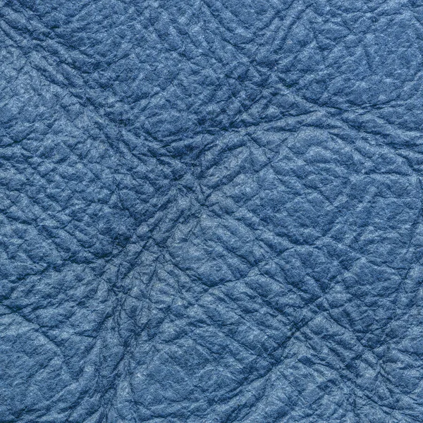 Blue leather texture closeup — Stock Photo, Image