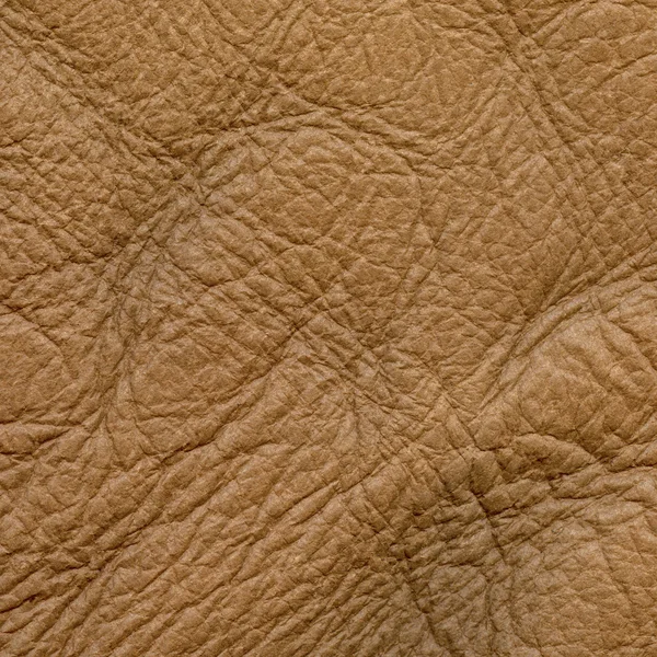 Light brown leather texture as background — Stock Photo, Image