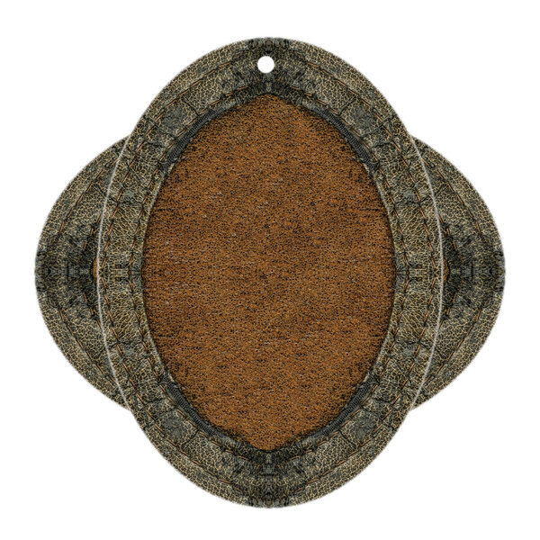 brown leather pendant