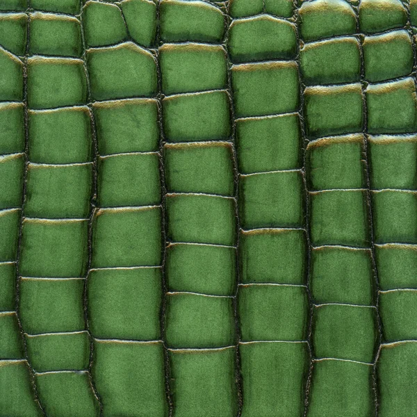 Zielony skórzany tekstura. użyteczny jako tło — Zdjęcie stockowe