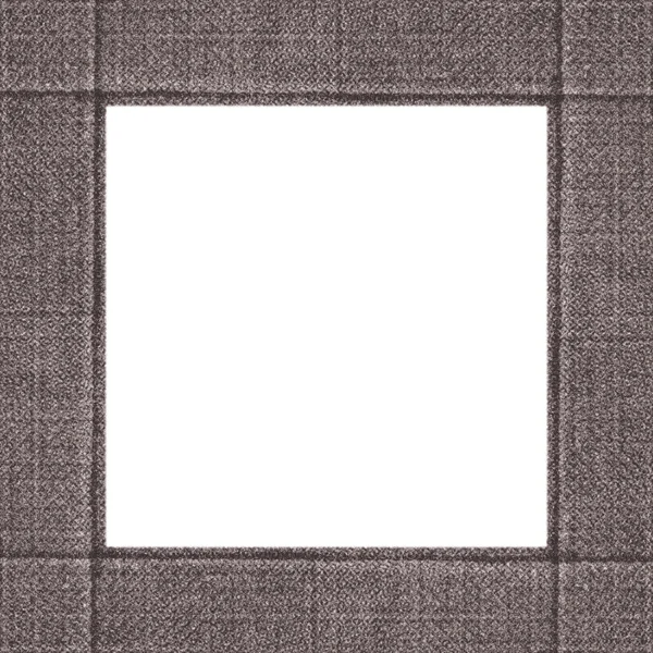 Brown handmade square photo frame — Stock Photo, Image