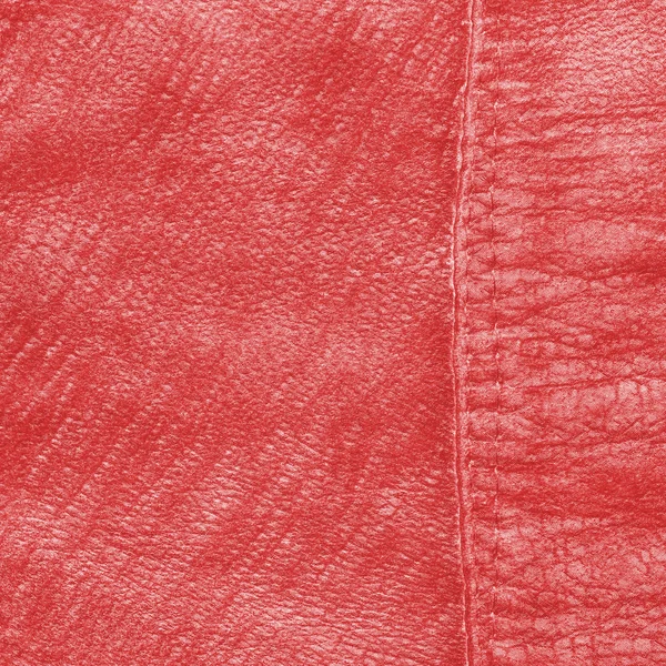 Fundo de couro artificial vermelho — Fotografia de Stock