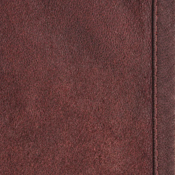 Red-brown leather texture closeup — Stock Photo, Image