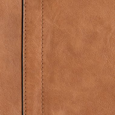 hafif kahverengi deri doku, dikiş, stitch