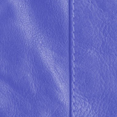 Deri arka plan mavi, dikiş