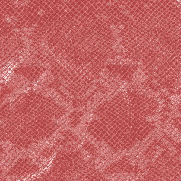 Peau de serpent artificiel rouge texture gros plan — Photo