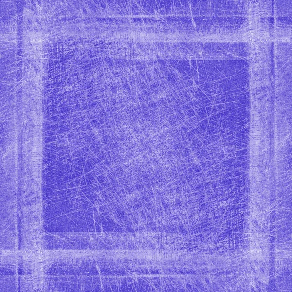 Поцарапанный деревянный фон окрашен синий, рамка — стоковое фото