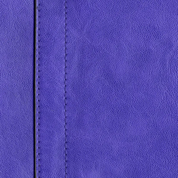 Texture in pelle viola, cuciture, punto — Foto Stock