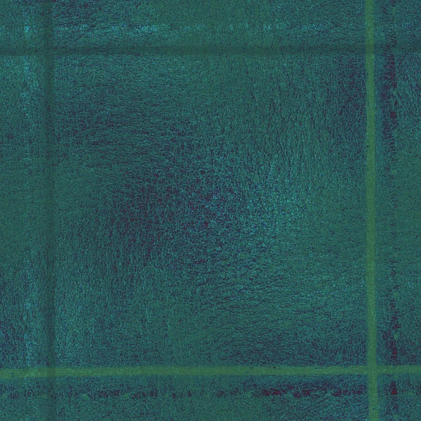 Fondo verde-azul basado en textura de cuero, marco — Foto de Stock