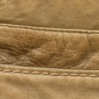 kahverengi deri arka plan, dikiş, stitch