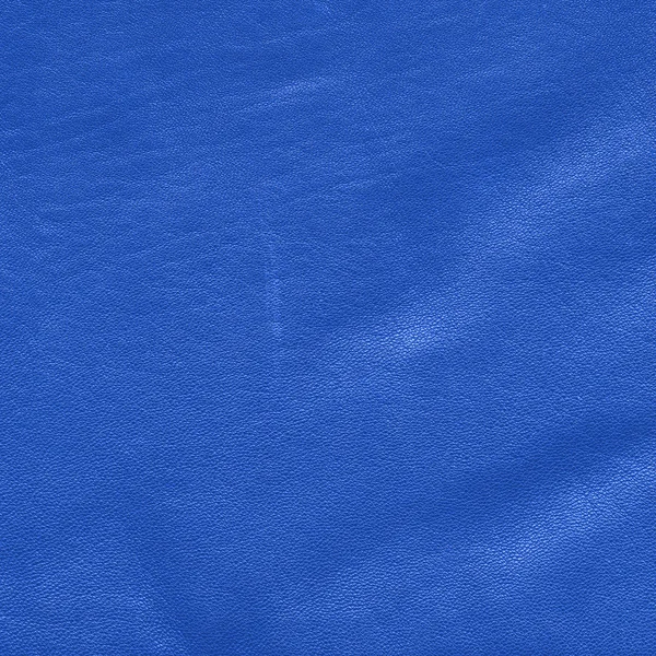 Texture in pelle blu stropicciata come sfondo — Foto Stock