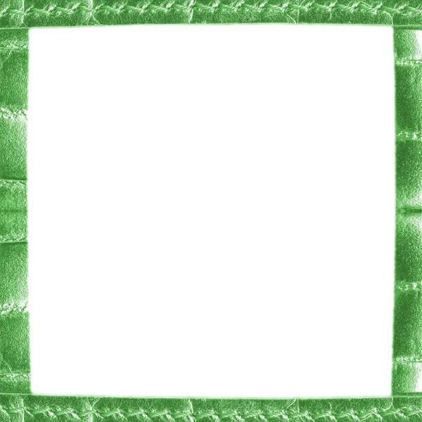 Cornice fotografica verde fatto a mano — Foto Stock