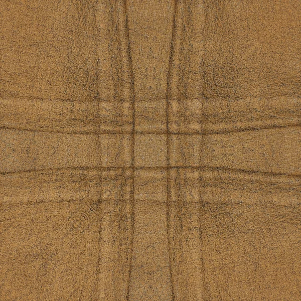 Bruin leder texture, naden in de vorm van het Kruis — Stockfoto