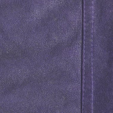 Menekşe tabaklanmış deri doku, dikiş, stitch