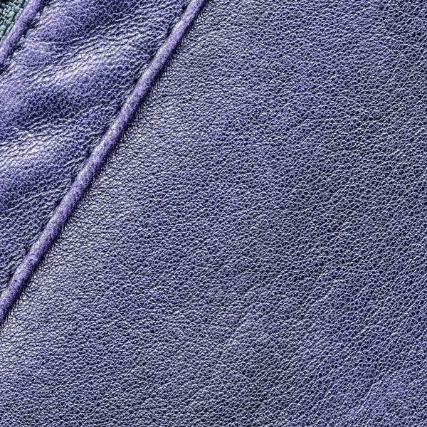Textura de cuero violeta, costura se puede utilizar como fondo — Foto de Stock