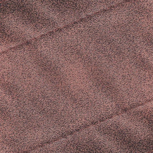 Textura de cuero marrón, costuras. Útil como fondo — Foto de Stock