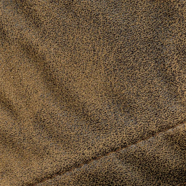 Brunt läder textur, söm. Användbar som bakgrund — Stockfoto