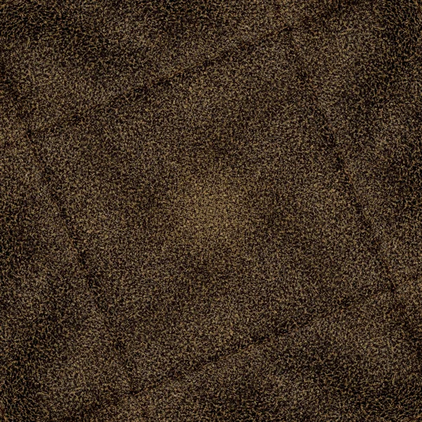 Texture cuir marron foncé. Coutures en forme de carré — Photo
