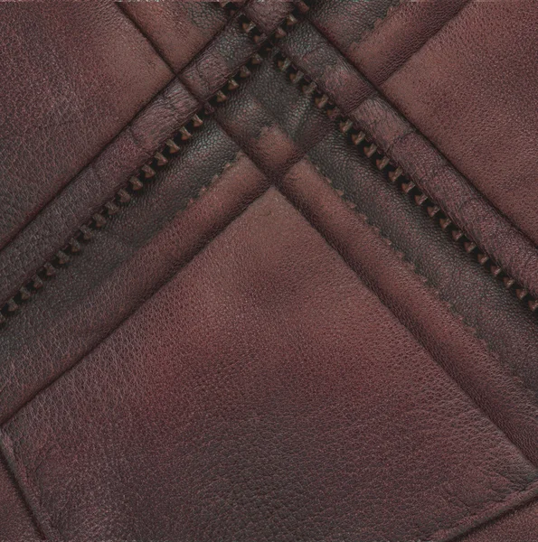 Röd-brun läder bakgrund — Stockfoto