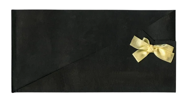 Black envelope for invitations — Stock Photo, Image