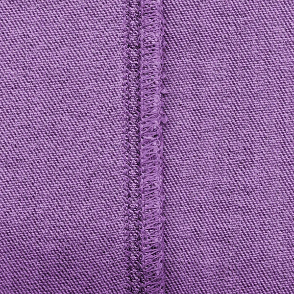Textura denim violeta, costura — Fotografia de Stock