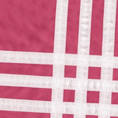 Kırmızı Tekstil doku, beyaz şeritler