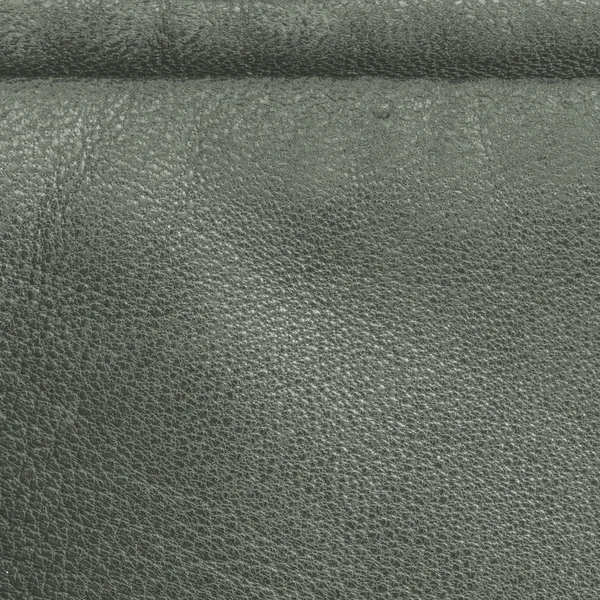 Green leather texture closeup — Stock Photo, Image