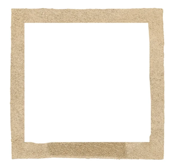 浅棕色压纸板框架 — 图库照片