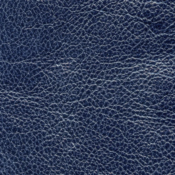 Blauwe leder texture. — Stockfoto