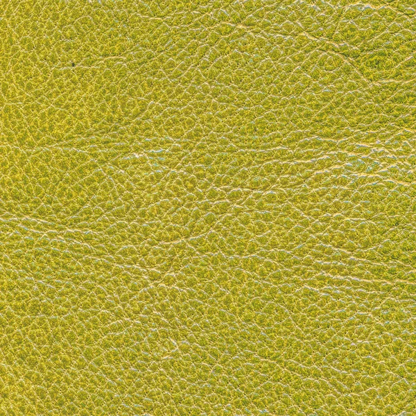 Yellow-green leather texture — Stock Photo, Image