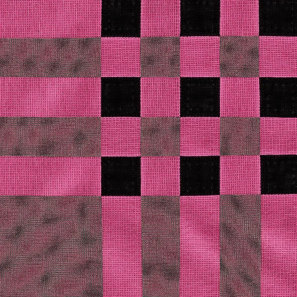 Textura textil rojo-negro, cintas —  Fotos de Stock