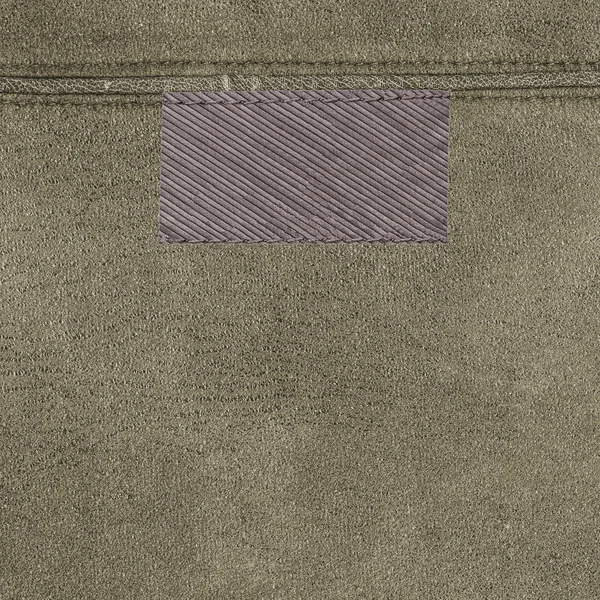 Snus-färg garvat läder texture, tag — Stockfoto