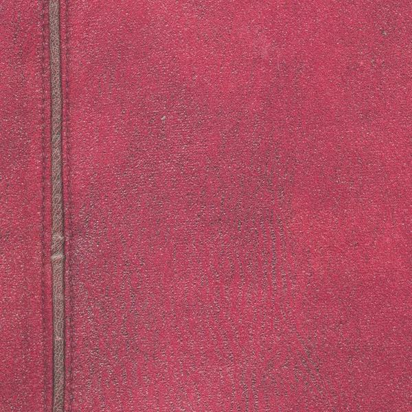 Textura de cuero curtido rojo como fondo — Foto de Stock