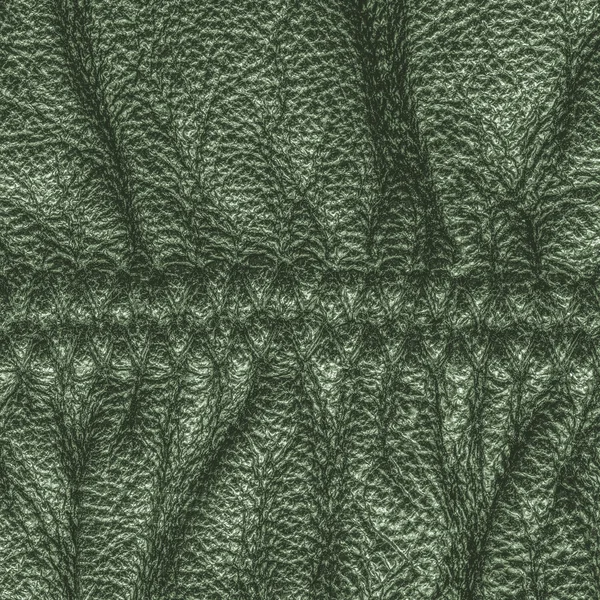 Green wrinkled leather closeup — Stock Photo, Image