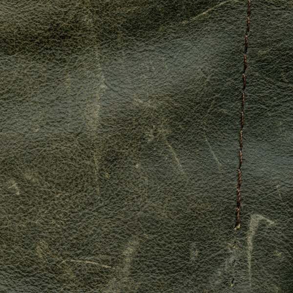 green old and worn leather texture as background