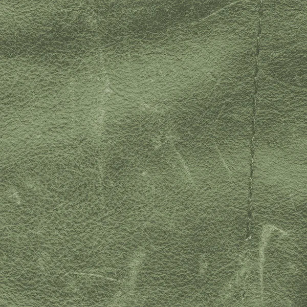 Groene oude en versleten leder texture — Stockfoto