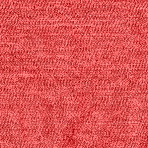 Rode denim textuur. Nuttig als achtergrond — Stockfoto
