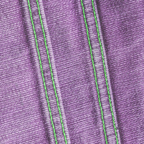 紫罗兰色牛仔裤贴图装饰带两个缝 — 图库照片