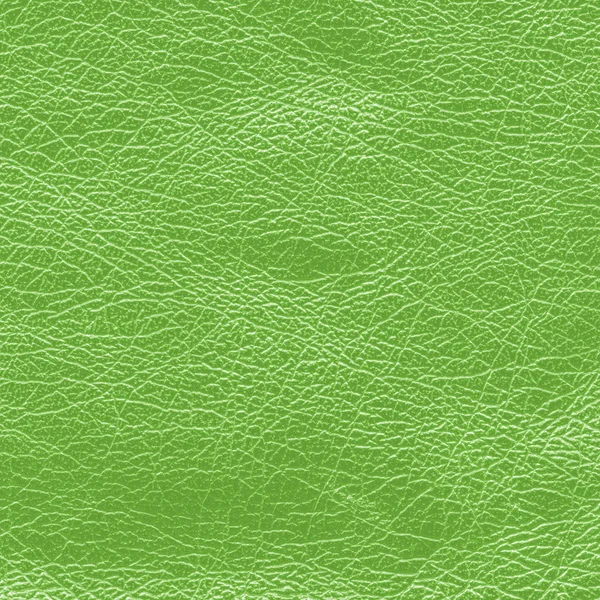 Green leather texture closeup — Stock Photo, Image