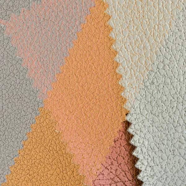 Leather background of different color pieces — Stock Photo, Image