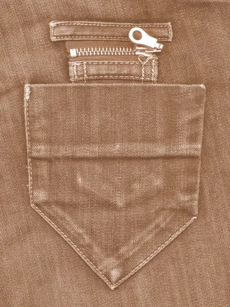 Светло-коричневые джинсы карман на фоне джинсов — стоковое фото